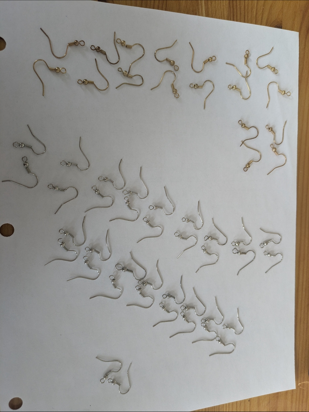 Loose Earring Hooks - Mixed Gold & Silver Pack